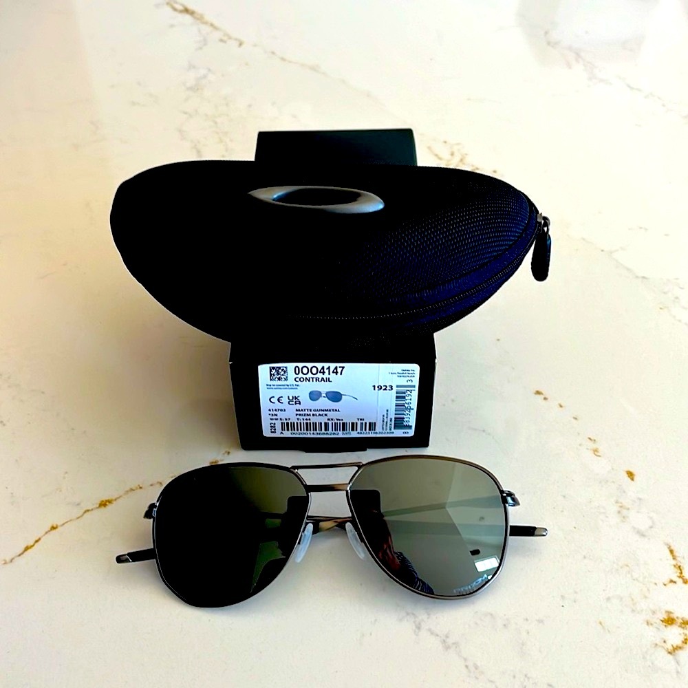 Oakley Contrail Black Sunglasses NWT